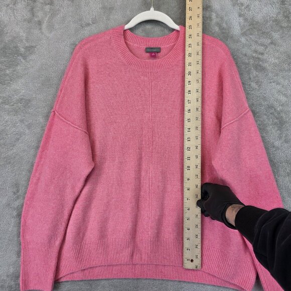 Vince Camuto Sweater Womens Large Pink Crewneck Drop Shoulder Soft Pullover - Picture 5 of 11